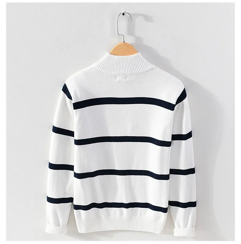 Luc – Lässiger Pullover mit halbem Reißverschluss