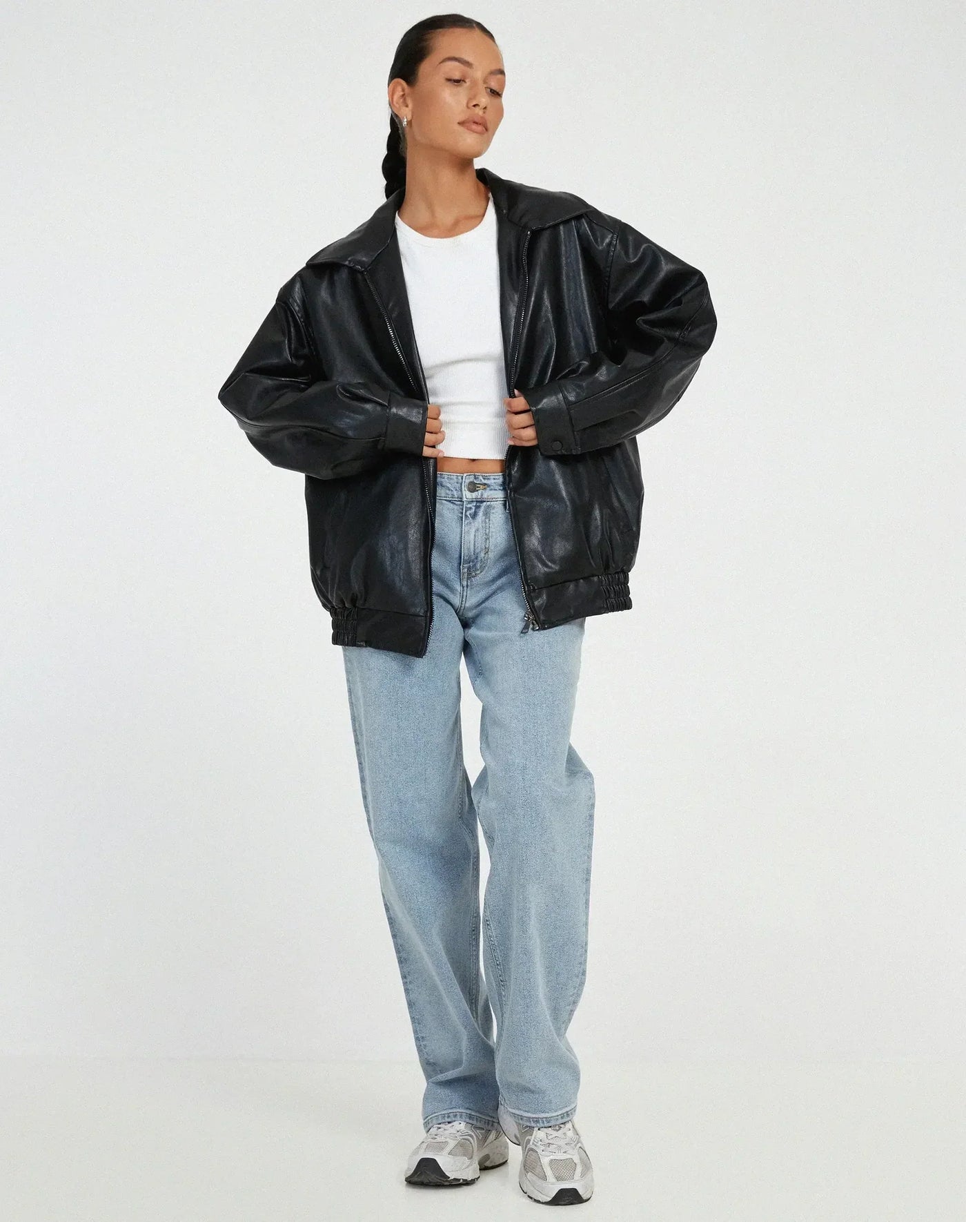 Beau - Oversized Leren jas