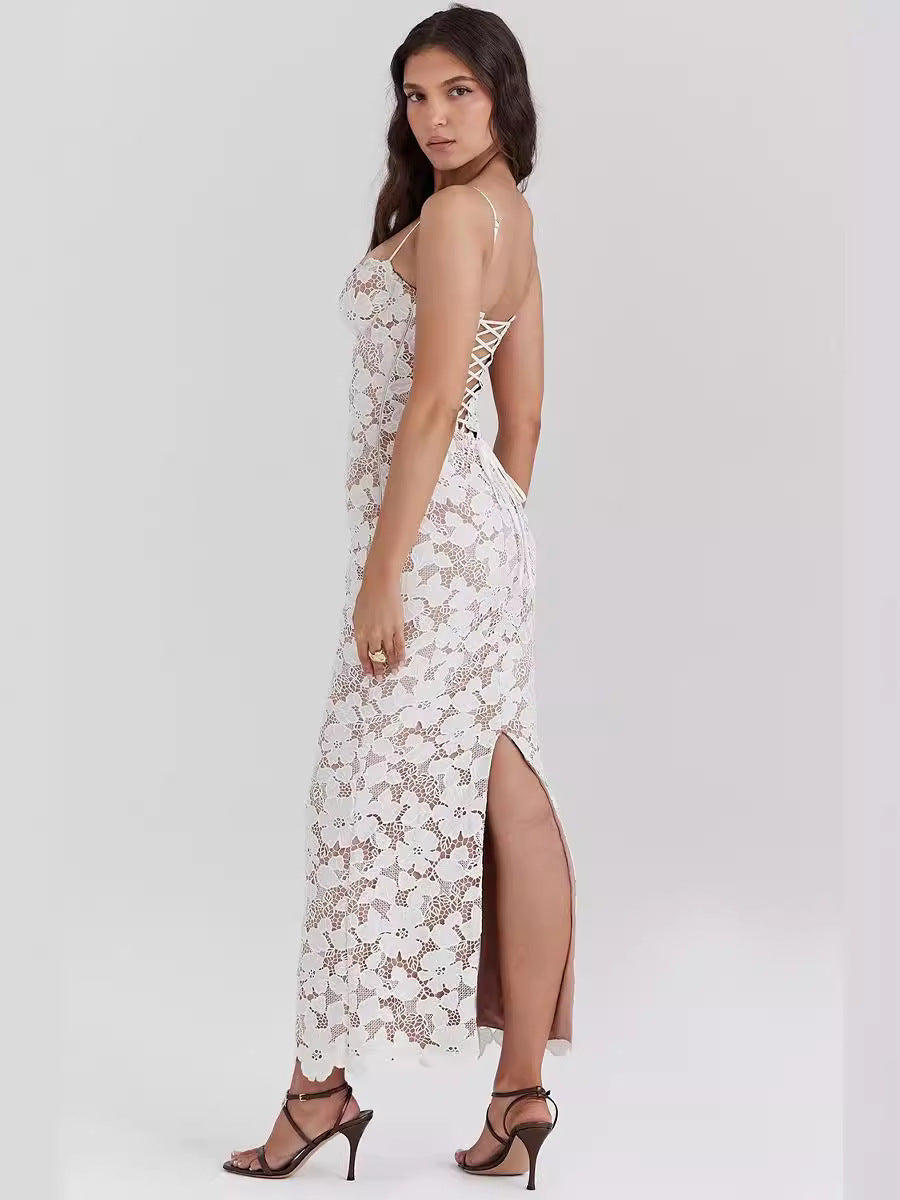 Ralyna™ - Pearl Blossom Maxi Jurk