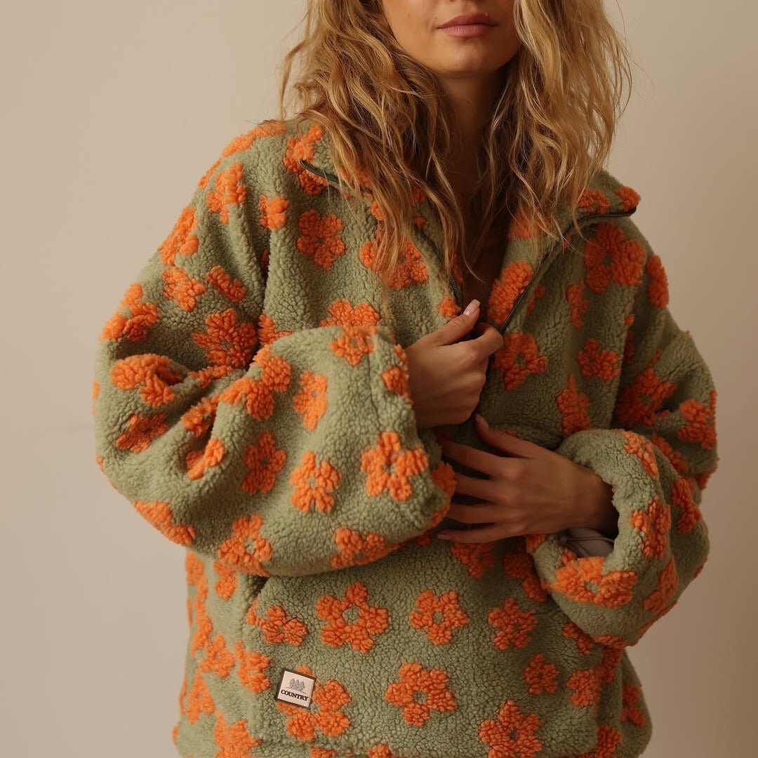 Suzan | Trui met bloemenprint