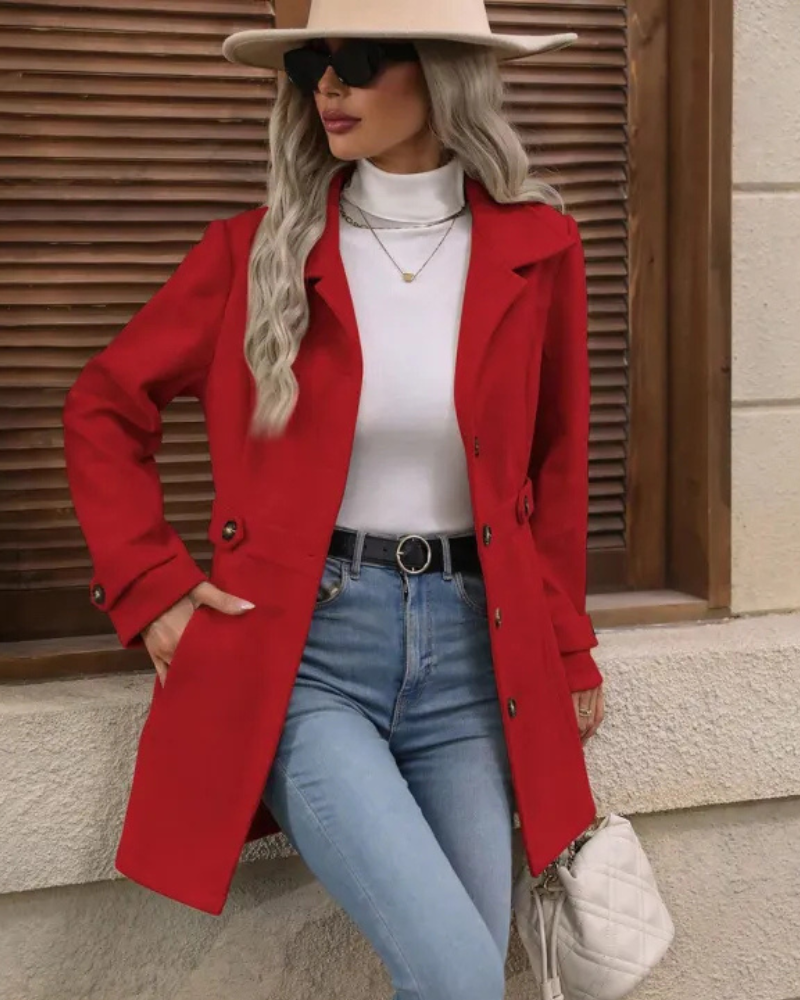 Elena™ | Elegant Fitted Coat