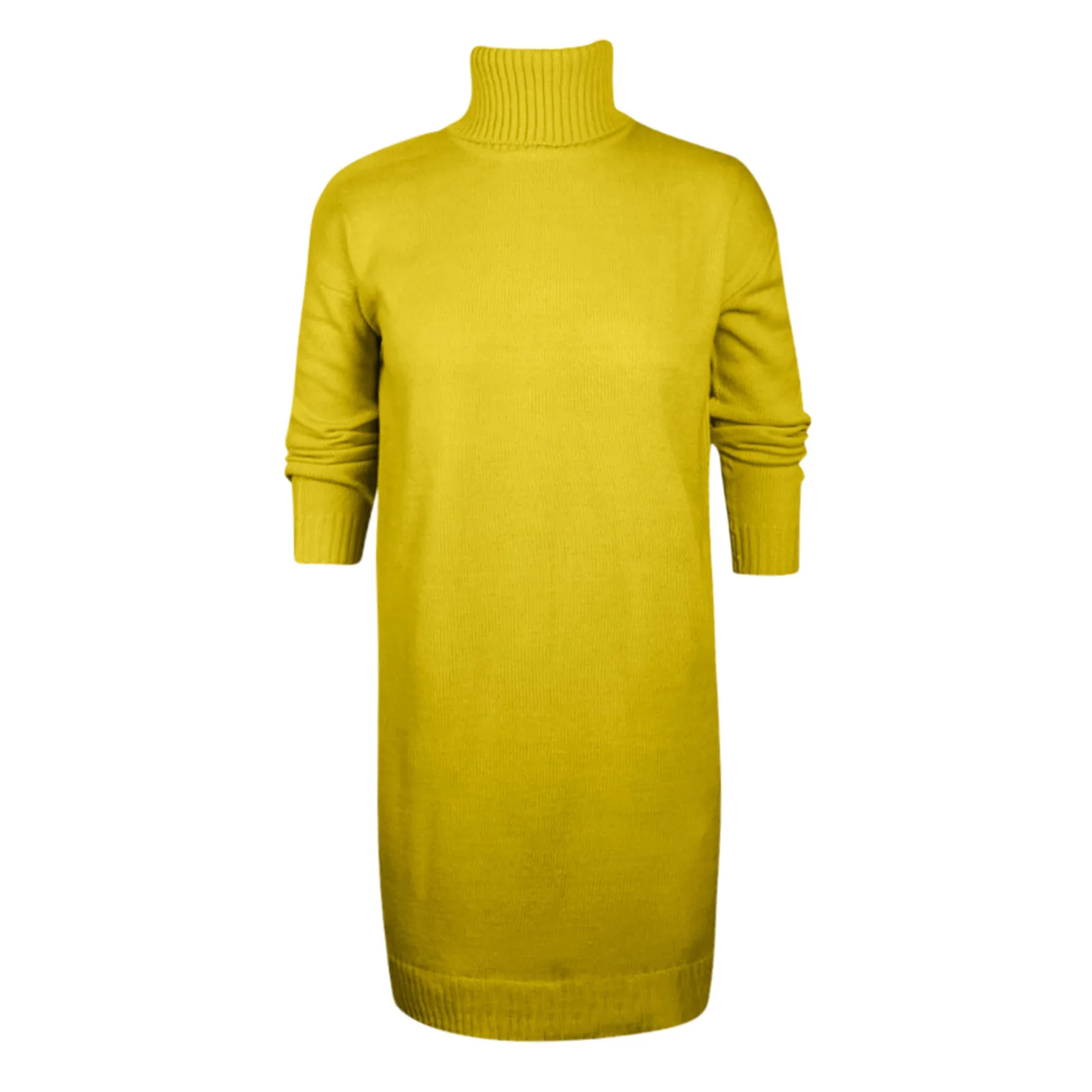 Anieska – Strickkleid mit gerippten Bündchen