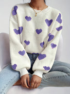 Lotte™ | Herz-Strickpullover