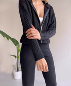 Veala | Refined Jacquard Knitted Sweater and Cardigan for Women