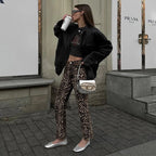 WildChic Leopard Print Jeans