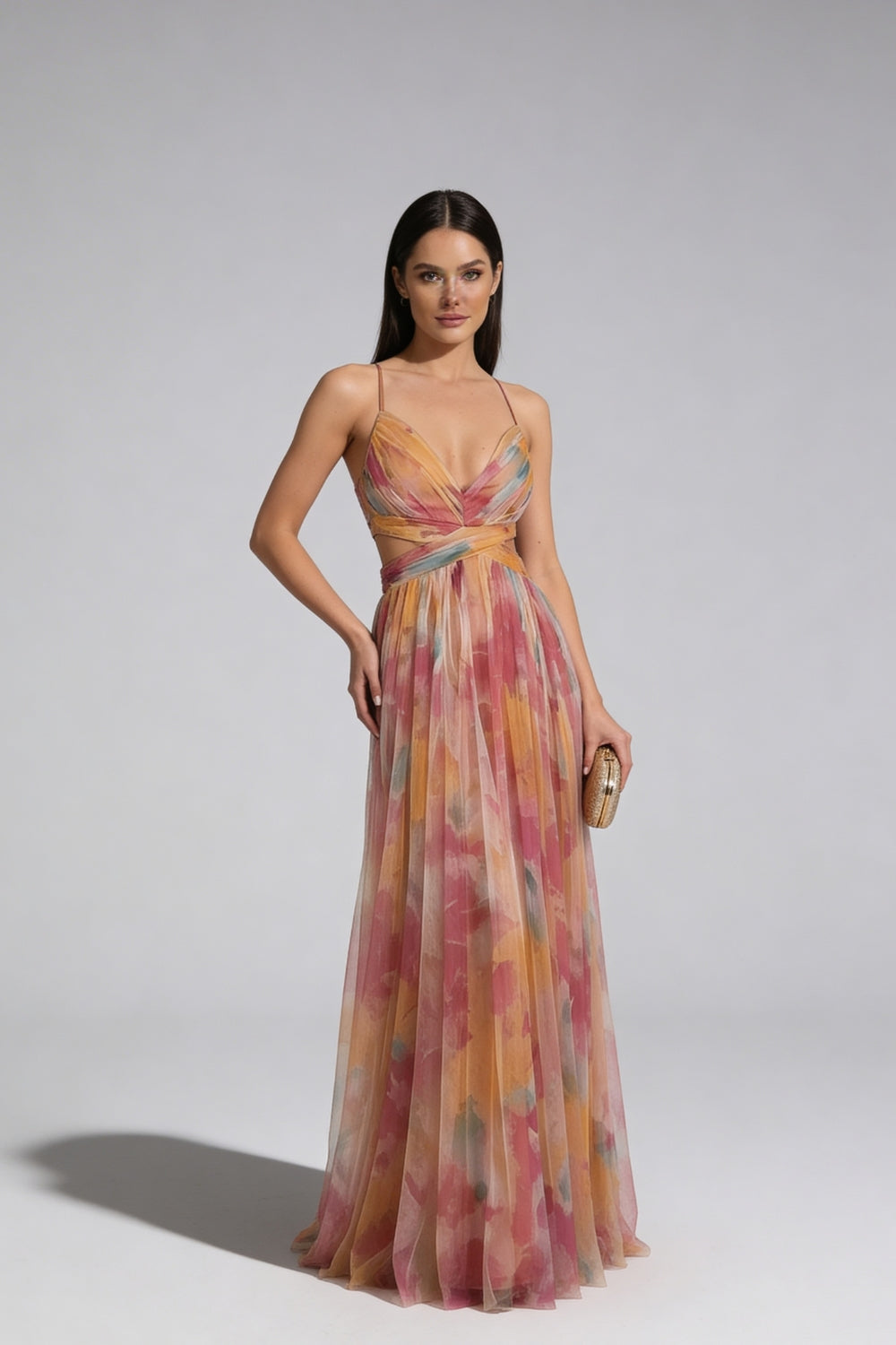 Anne | Blumen-Maxikleid