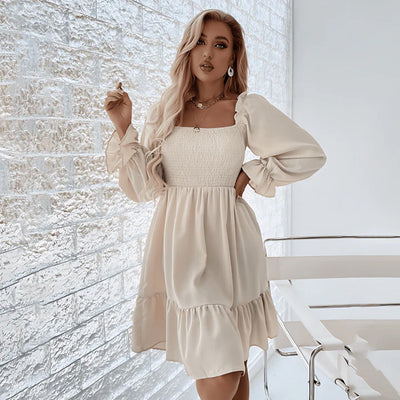 Zelia - Festival Outfit Dames - Elegante Jurk met Ruches voor Festivals