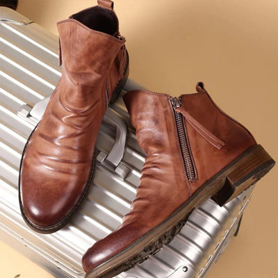 Trendy Enkelhoge Boots voor Mannen met Klasse