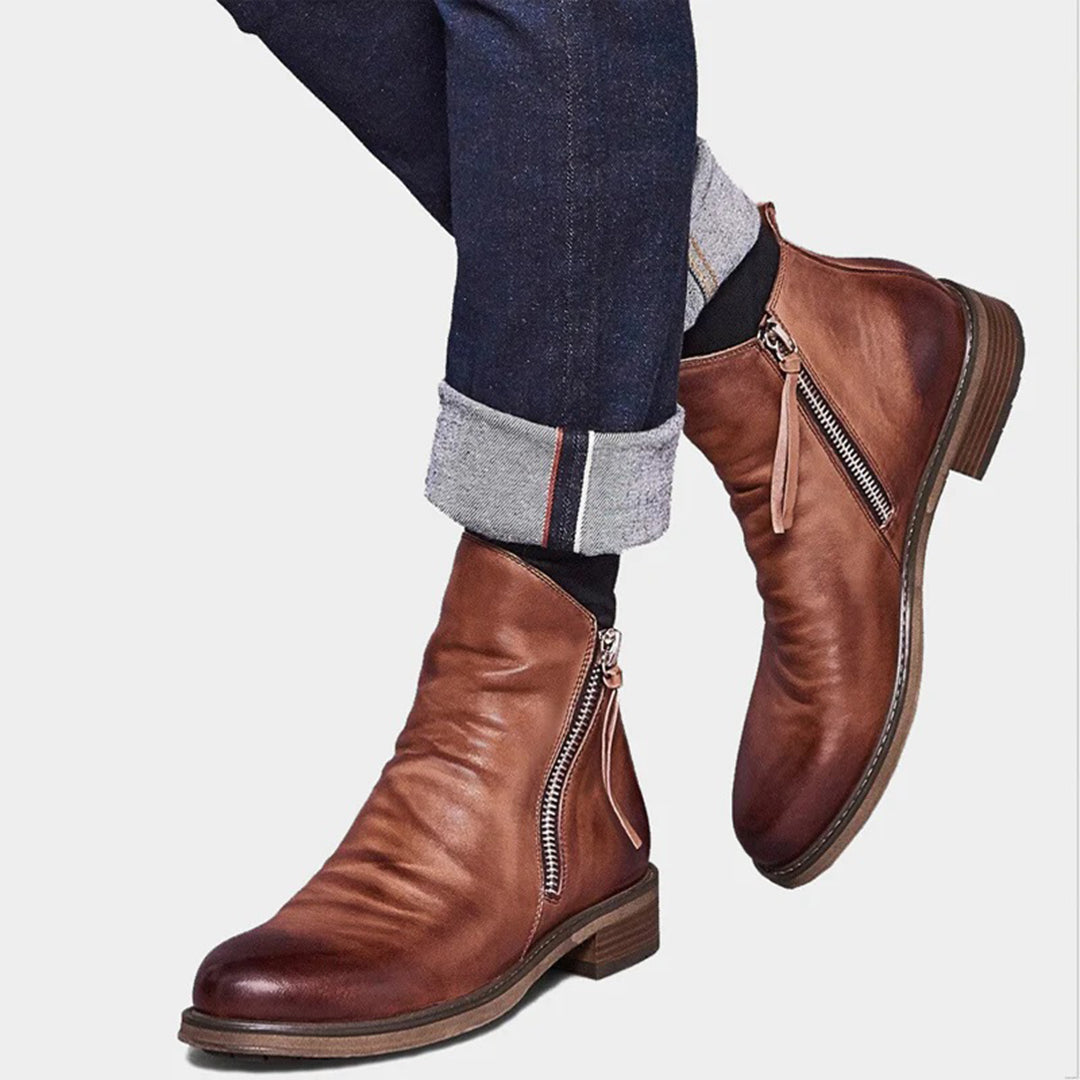 Trendy Enkelhoge Boots voor Mannen met Klasse