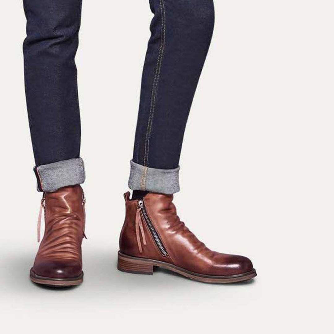 Trendy Enkelhoge Boots voor Mannen met Klasse