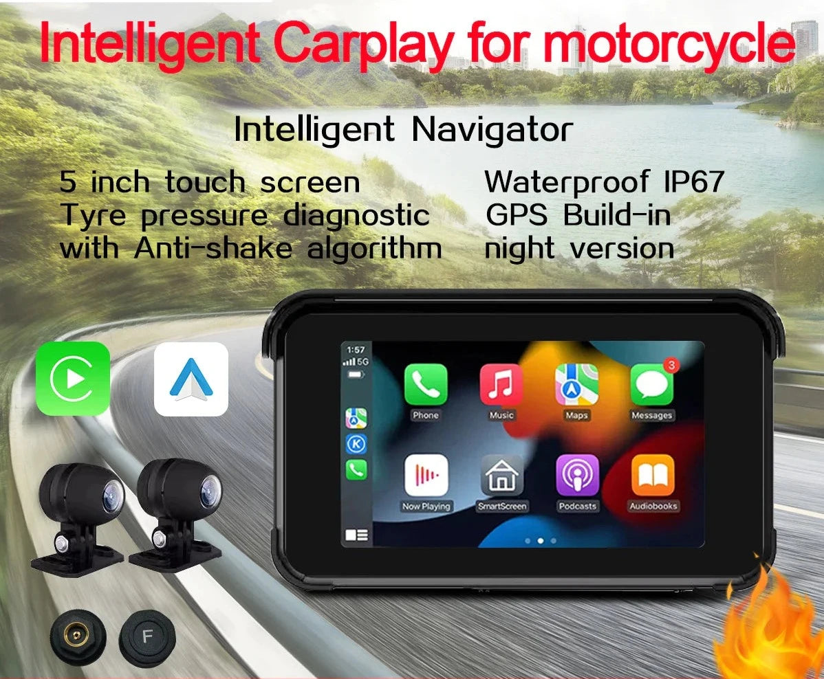 Apple CarPlay 5.5 inch voor Motoren