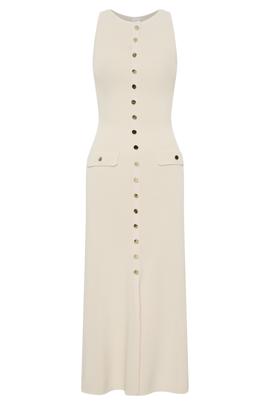 Sarai™ – Ärmelloses, geknöpftes Maxikleid