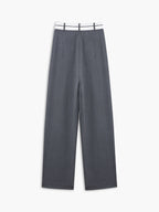 Mona - Wijde broek met asymmetrische tailleband