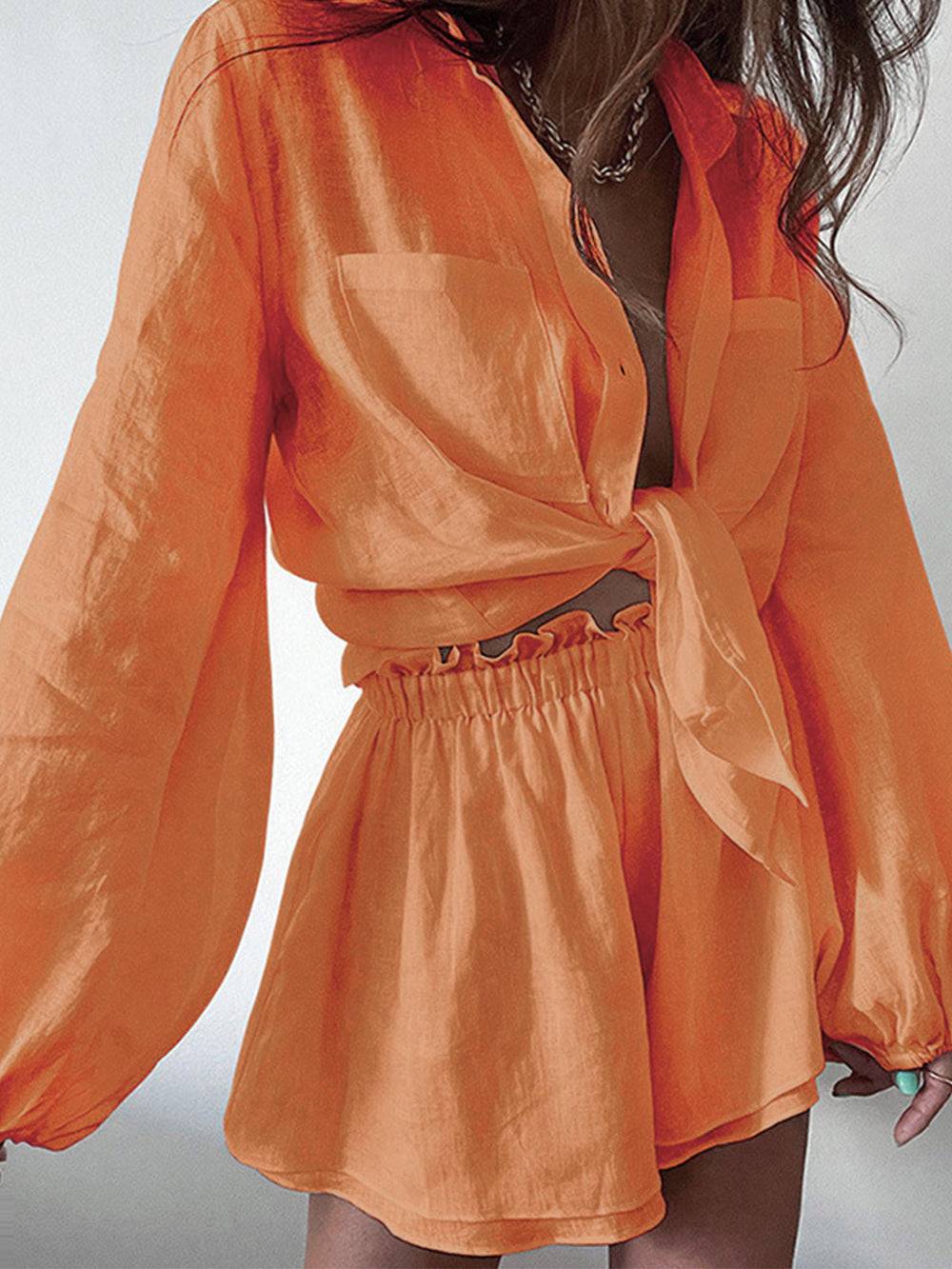 Caja | Zomerse Linnen Shorts & Blouse Set