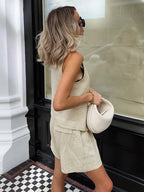 Alessia – Airy Linen-Cotton Two-Piece Set for Women