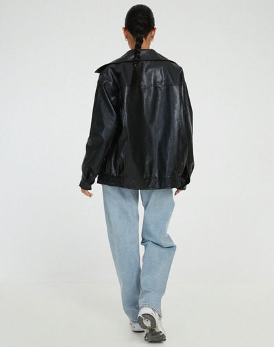 Beau - Oversized Leren jas