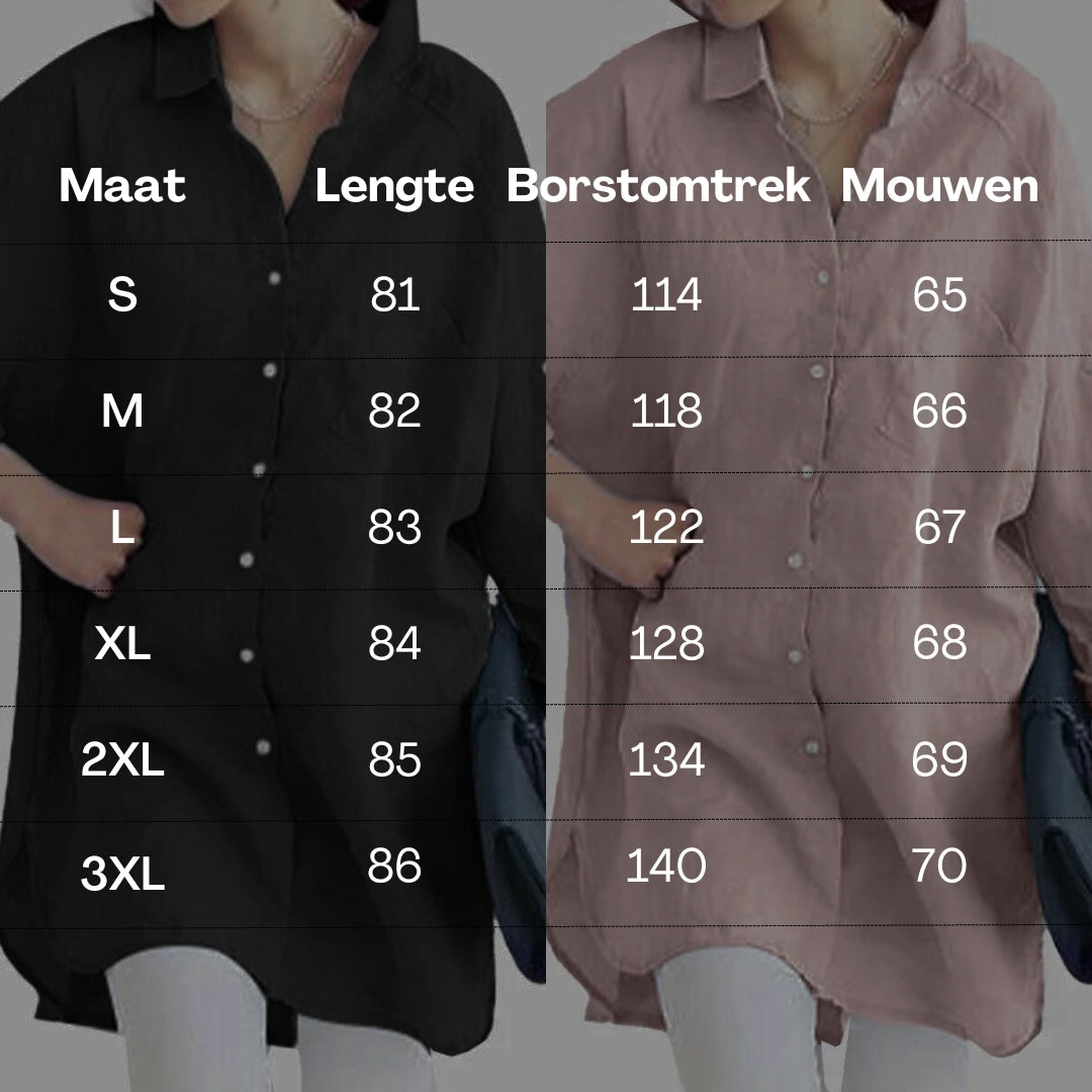 Annia™ | Oversized Linnen Blouse