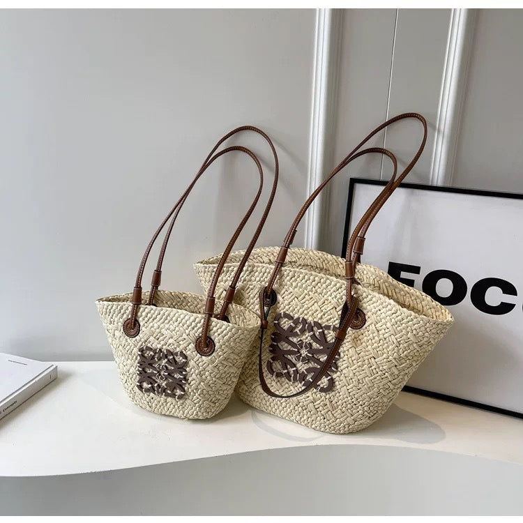 Capri | Straw Beach Bag