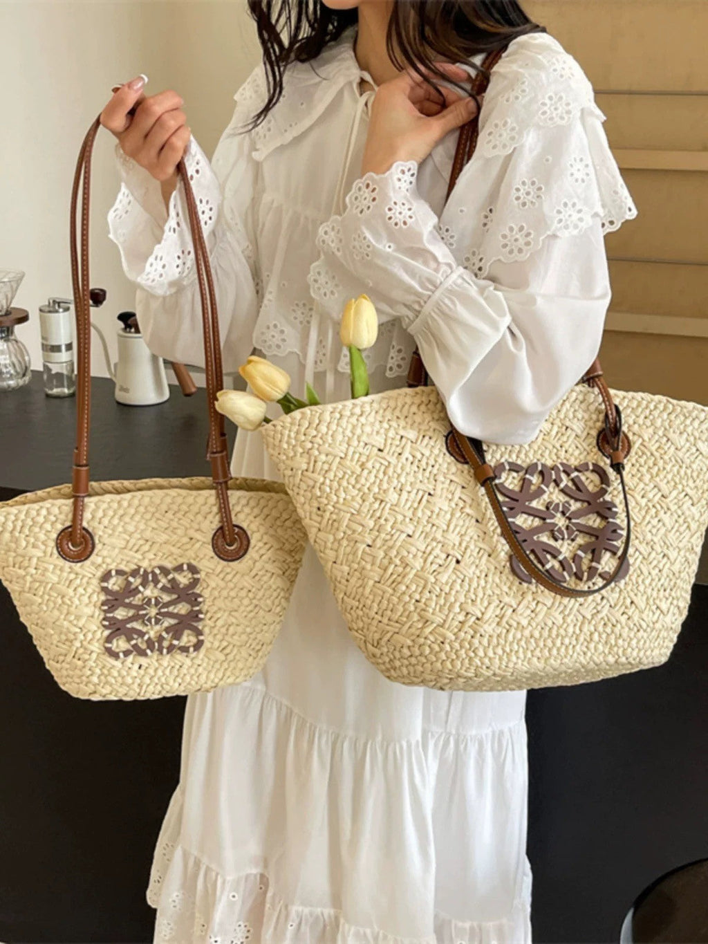 Capri | Straw Beach Bag