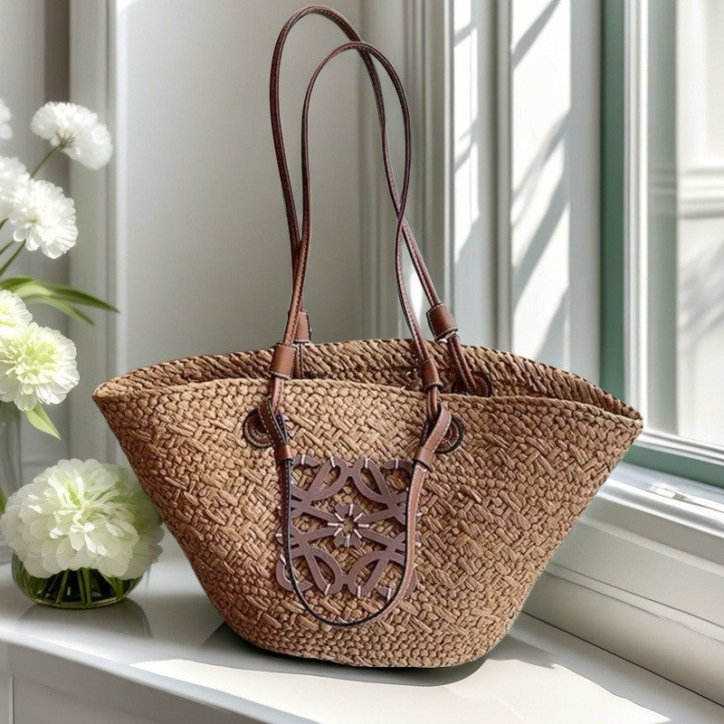Capri | Straw Beach Bag