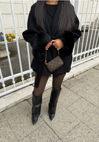 Nada | Wollen jas met bont