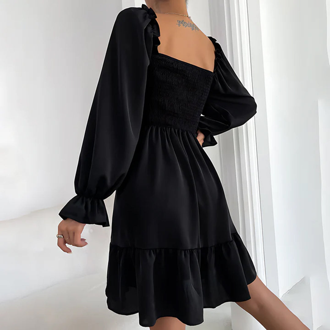 Zelia - Festival Outfit Dames - Elegante Jurk met Ruches voor Festivals