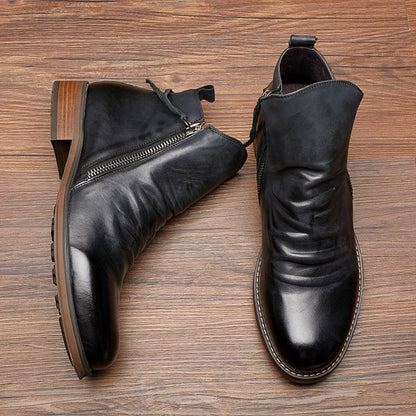 Trendy Enkelhoge Boots voor Mannen met Klasse