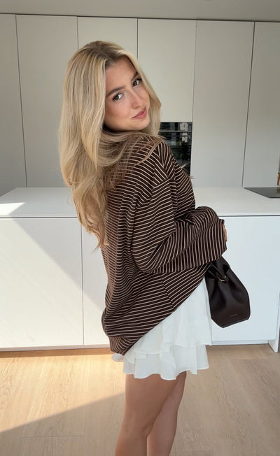Rachel | Gestreiftes Longtop