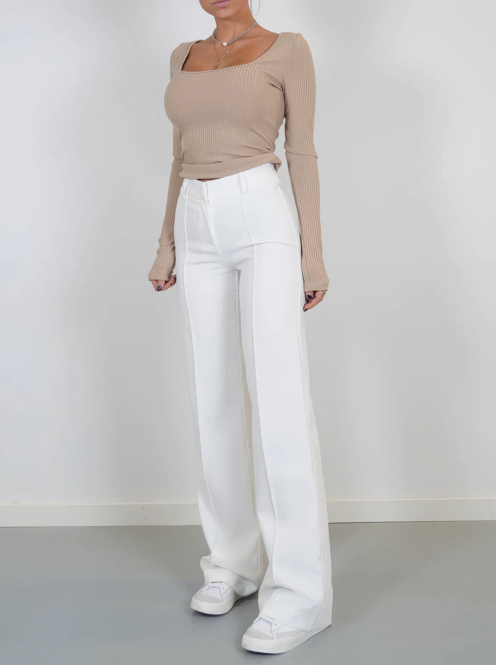 Luna | Wide Leg Trousers with High Waist Fit