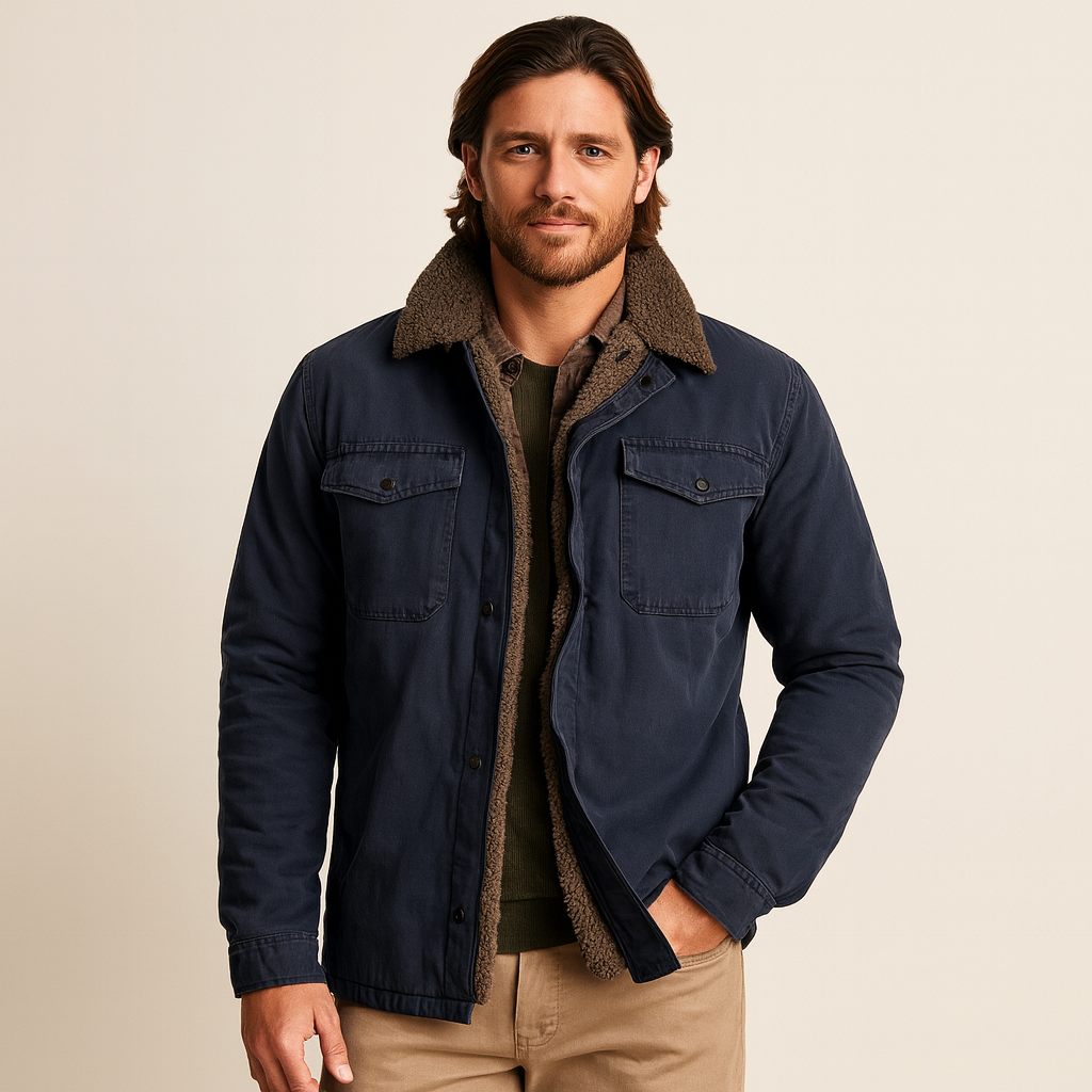 Samuel Duret | Luxe Gewatteerde Herenjas met Waterafstotende Afwerking