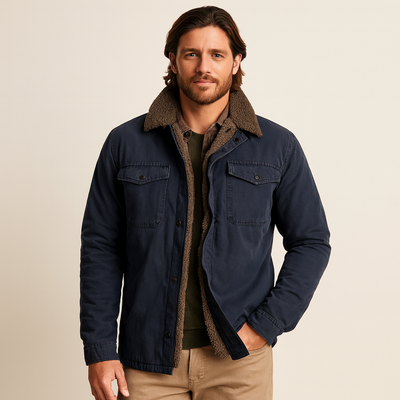 Samuel Duret | Luxe Gewatteerde Herenjas met Waterafstotende Afwerking