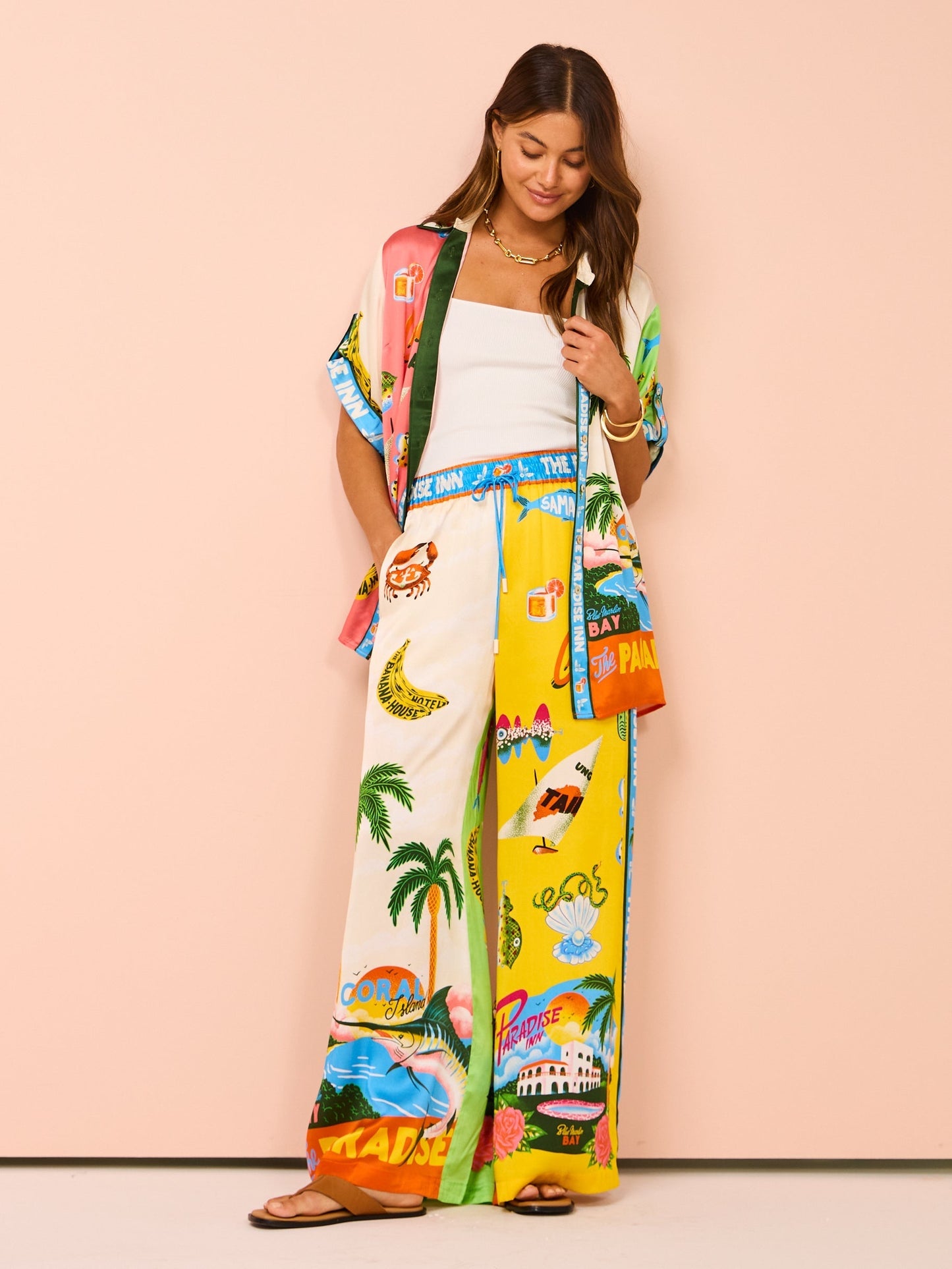 Tropicala™ - Coconut Trees Print Two-Piece Set