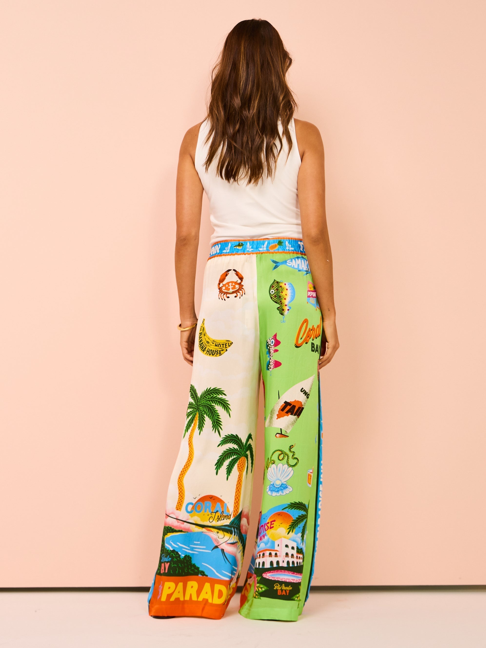 Tropicala™ - Kokospalmen Print Tweedelige Set