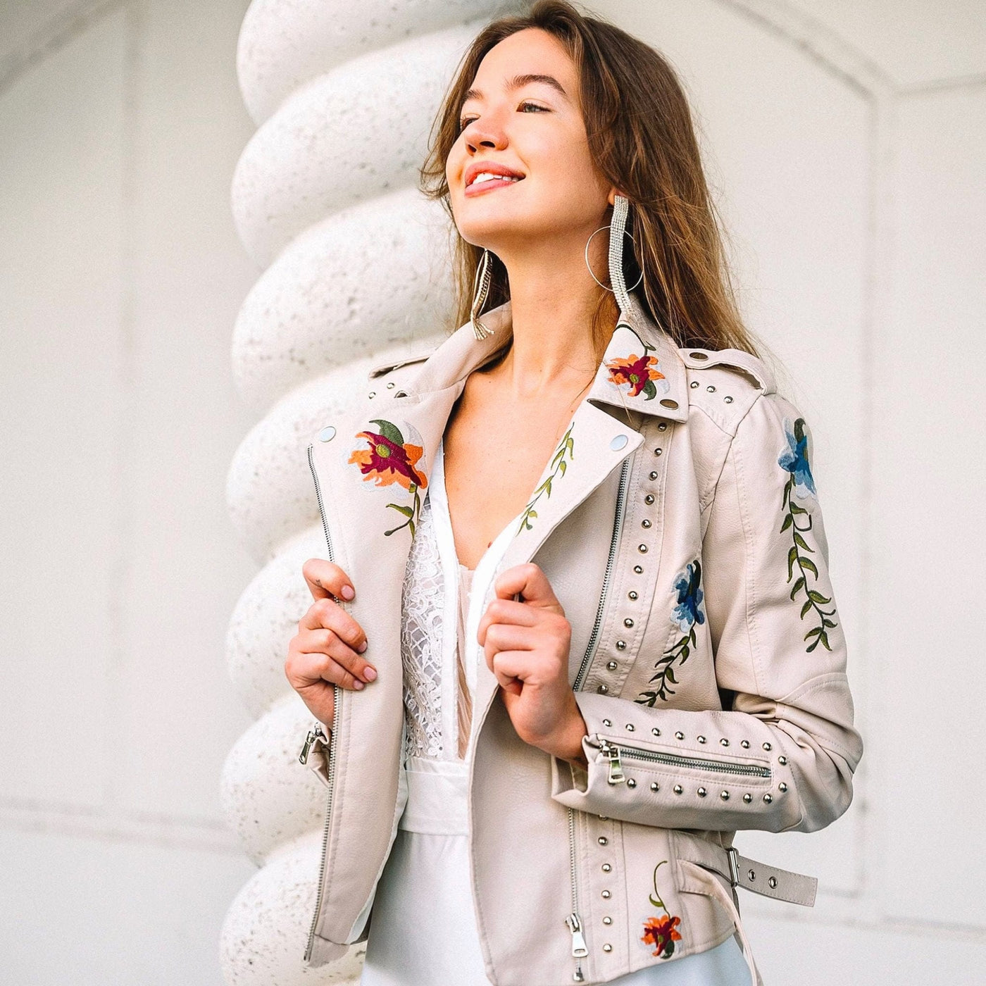 Livia - Vintage Bloemige Jas