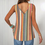 Marloes - Blouse with colorful stripes