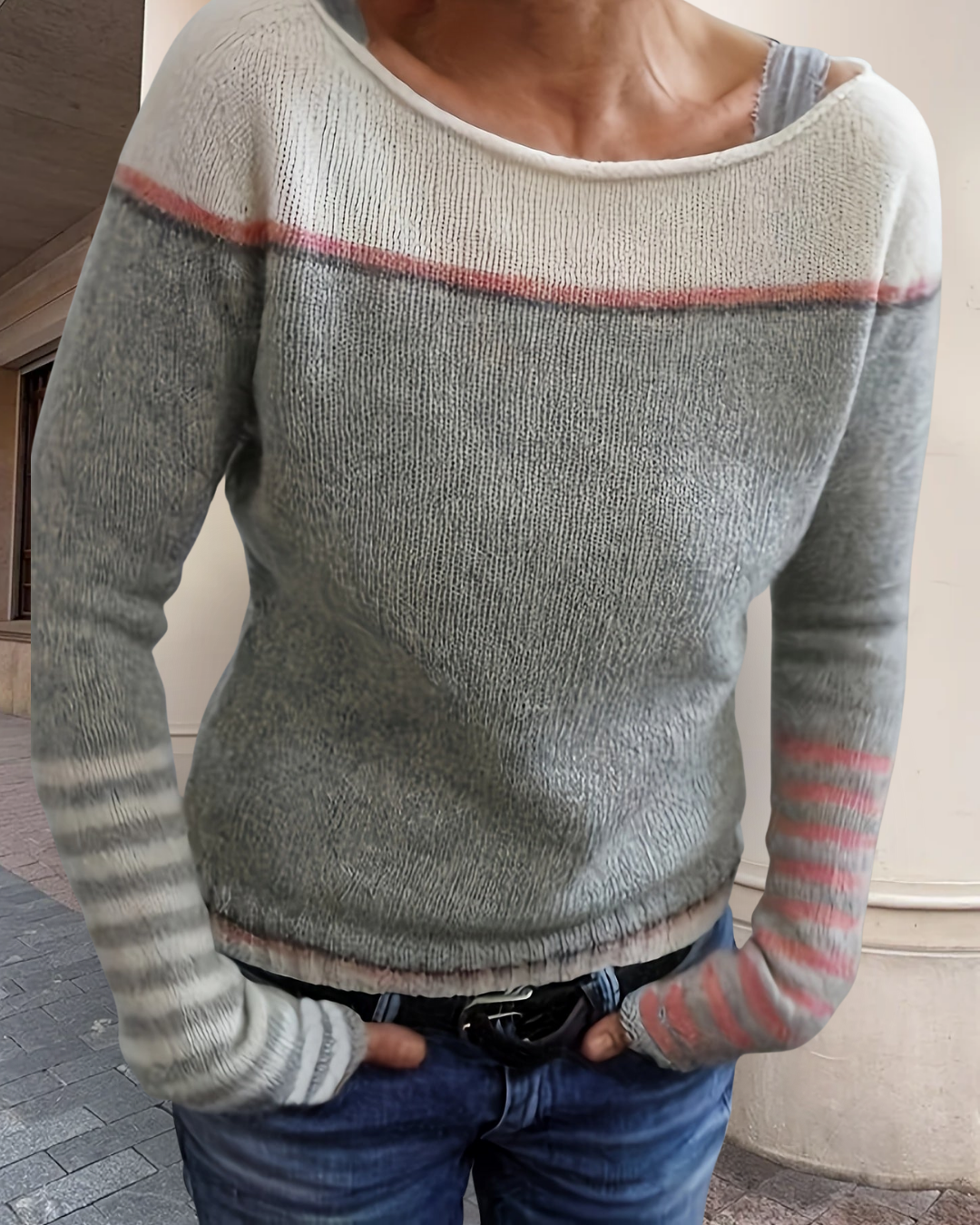 Katharina – Gestreepte Trui met Lange Mouwen
