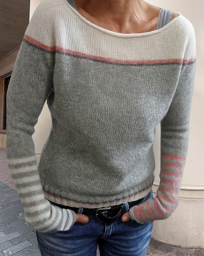 Katharina – Gestreepte Trui met Lange Mouwen