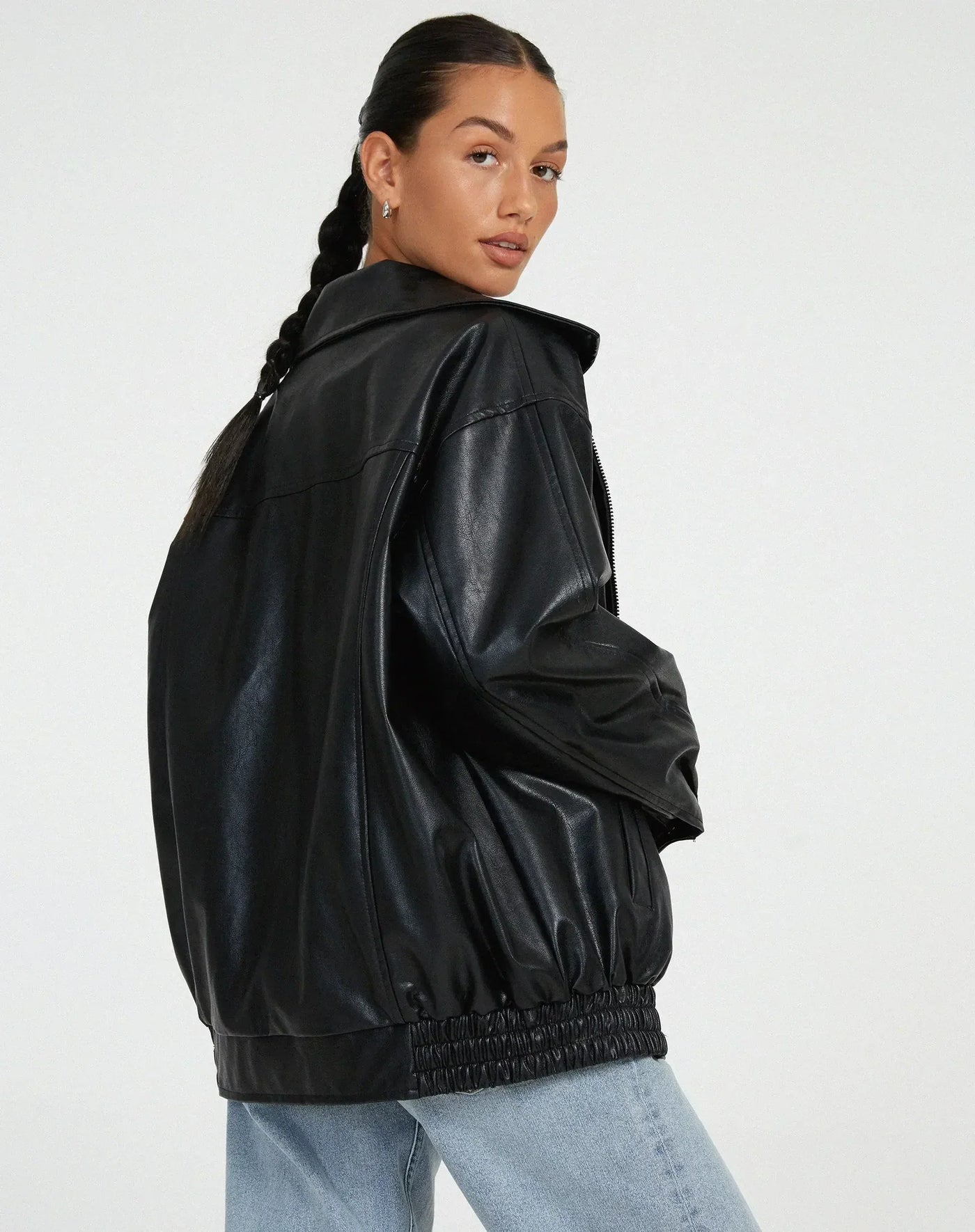 Beau - Oversized Leren jas
