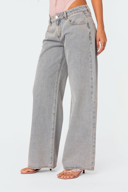 Lilly™ - Bow Pocket Relaxed Jeans