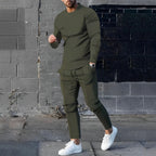 Dialot - Trendiges 2-teiliges Herren-Set | Pullover und Jogger