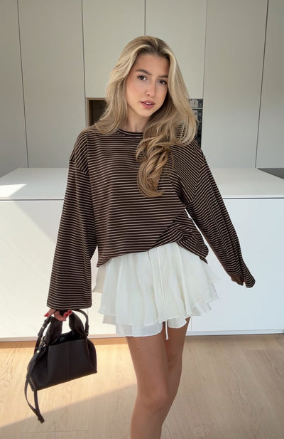 Rachel | Gestreiftes Longtop