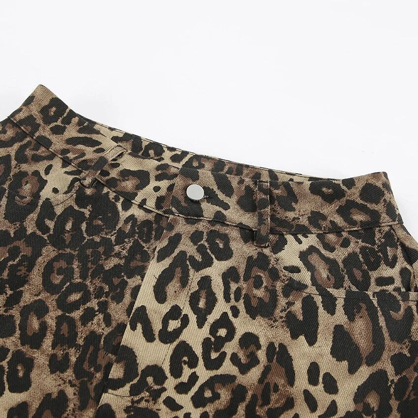 WildChic Leopard Print Jeans