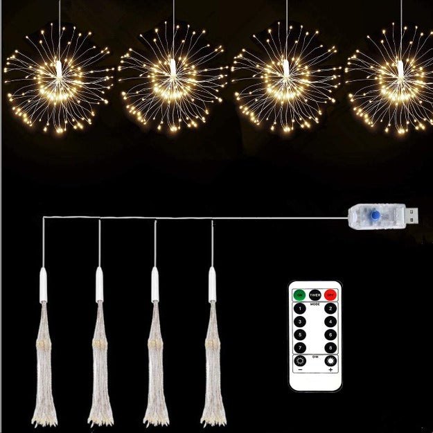 Betoverende Buiten Vuurwerk LED-verlichting
