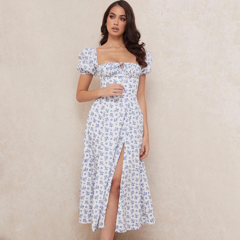 Flora™ – Geblümtes Sommer-Maxikleid