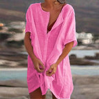 Ruby - Casual dress made of cotton and linen