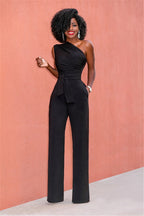 KATZENARTIG | Luxuriöser One-Shoulder-Jumpsuit