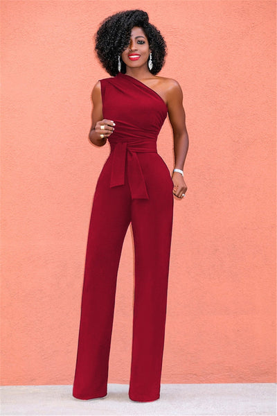 FELINE | Luxe One-Shoulder Jumpsuit