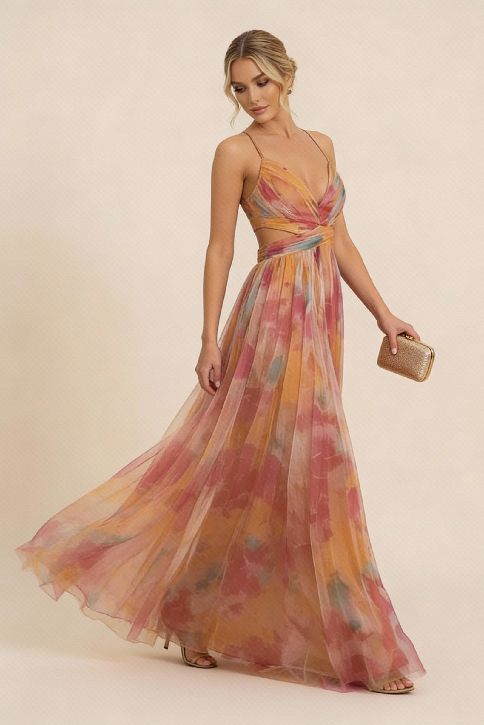 Anne | Blumen-Maxikleid