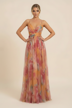 Anne | Blumen-Maxikleid