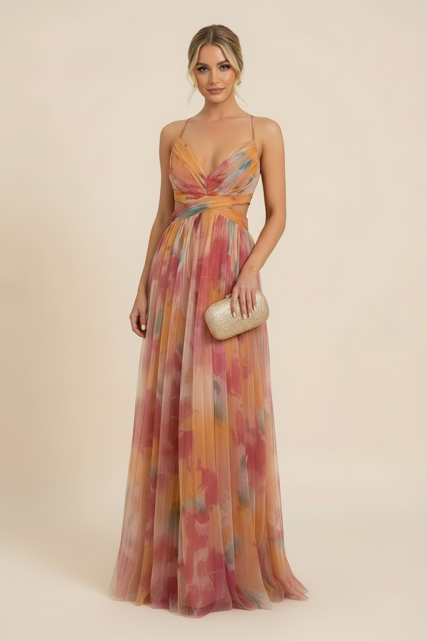 Anne | Blumen-Maxikleid